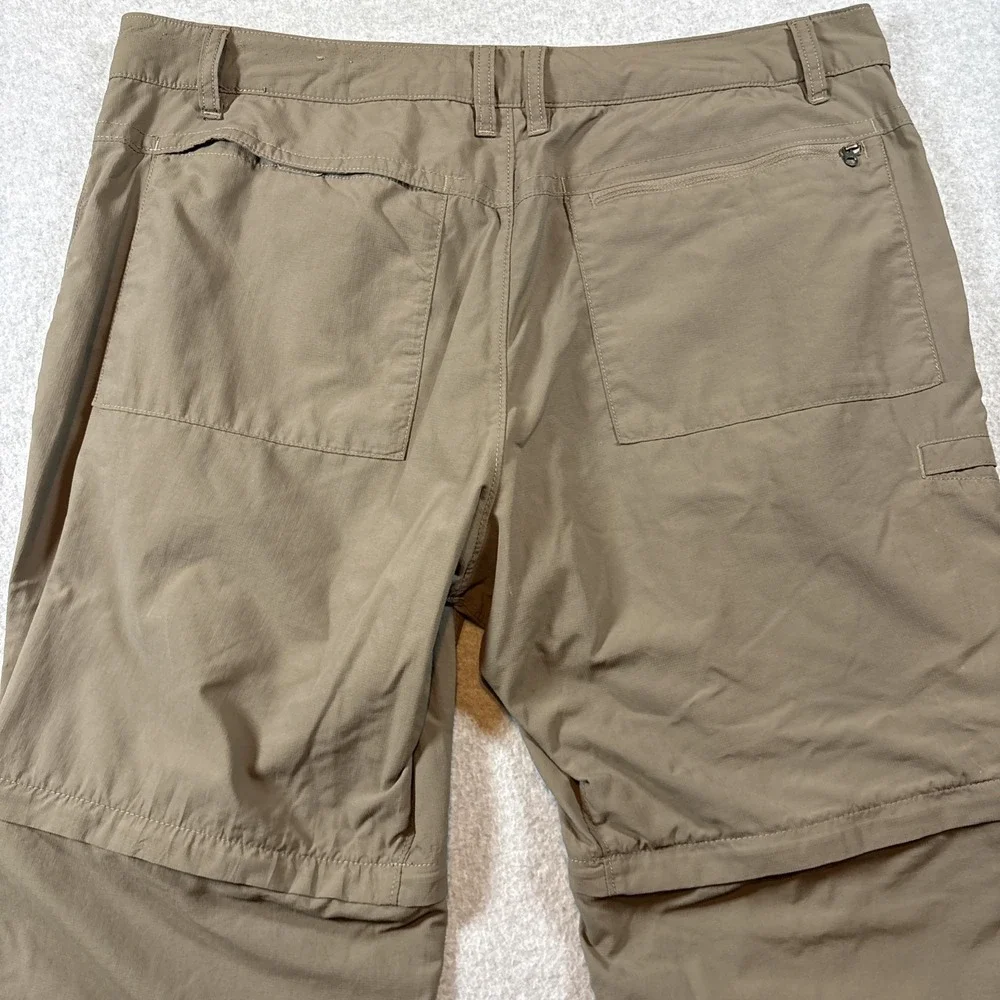 The North Face Pants Mens 38 (38x30)Brown Convertible Zip Off Hiking (Tiny Hole)